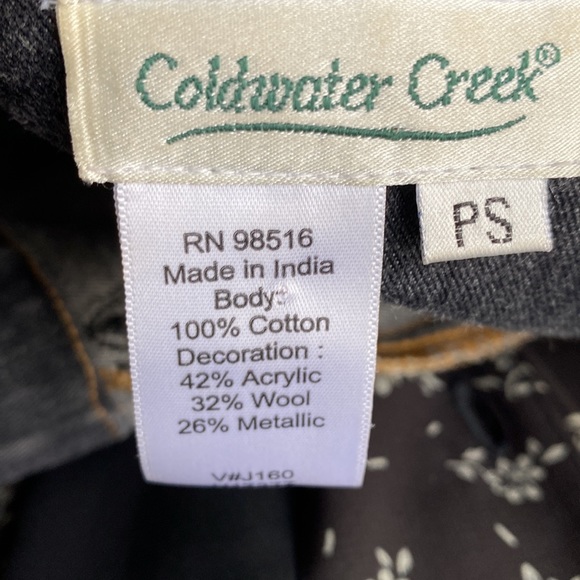 Black faded or grayish embroidery denim jacket - Picture 9 of 10